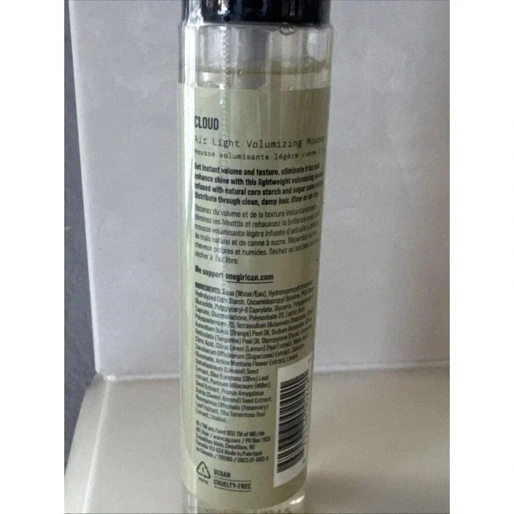 AG Care Hair Cloud Air Light Volumizing Styling Mousse NEW - Picture 3 of 4